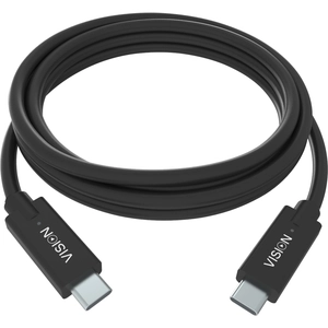 Vision TC 2MUSBC/BL USB-kabel 2 m USB 3.2 Gen 1 (3.1 Gen 1) USB C Zwart pas cher