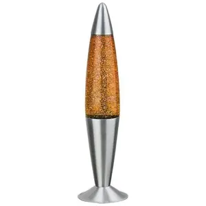 Lampe de table à lave paillettes jaune glitter E14 25W IP20 Rabalux pas cher