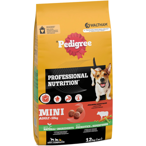 12 kg Pedigree Professional Nutrition Mini Adult - Croquettes pour Chien pas cher