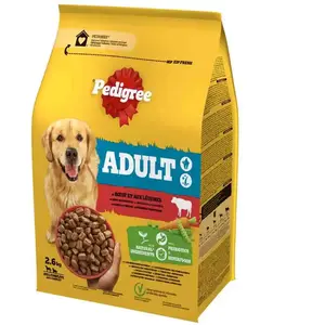 Pedigree Adult Hondenvoer Hondenbrokken Rund en Groenten 2,6 kg pas cher