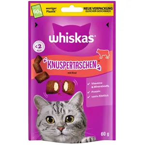 Whiskas Les Irrésistibles pour chat - boeuf (6 x 60 g) pas cher