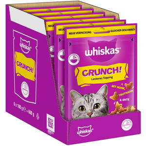 Whiskas Crunch poulet, dinde, canard pour chat - 6 x 100 g pas cher