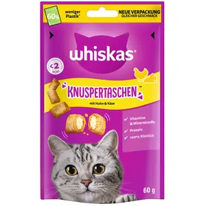 Whiskas Les Irrésistibles pour chat - poulet, fromage (60 g) pas cher
