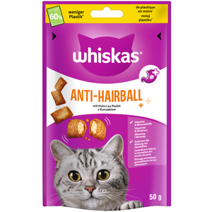 50g Whiskas Contrôle des Boules de Poils - Friandises pour chat pas cher