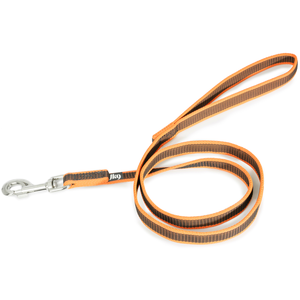 JULIUS K-9 216GM-OR-1,2 Laisse antidérapante Color & Gray avec poignée, 20 mm x 1,2 m, Orange-Gris pas cher
