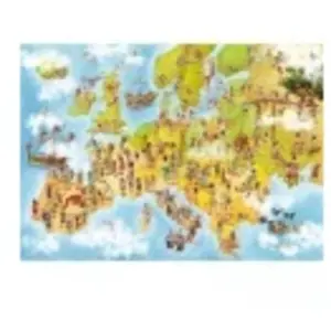 DToys Deico Games 5947502876120 Puzzle 1000 Europe Map, multicolore pas cher