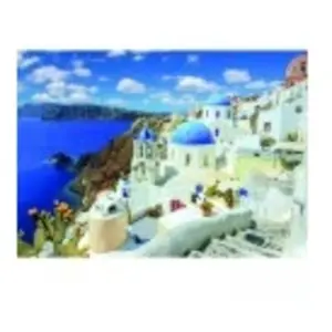 Unbekannt Puzzle Inconnu 1000 pièces - Découvrez l'europe - Santorini pas cher