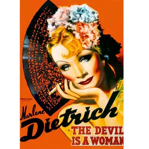 DToys Poster vintage - Marlene Dietrich, The Devil is a Woman 69559 pas cher