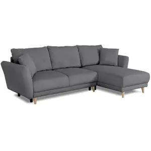 CASAPY Canapé d'angle convertible réversible - 3 / 4 places - CLAUDIUS - Tiss... pas cher