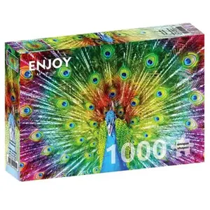 Enjoy puzzel Colorful Peacock - 1000 stukjes. pas cher