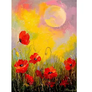 Enjoy Puzzle Poppies in the Moonlight Puzzle-1823 pas cher