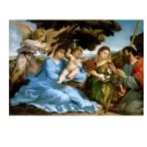 Enjoy Puzzle Lorenzo Lotto - Madonna and Child with Saints Catherine and Thomas Puzzle-1536 pas cher