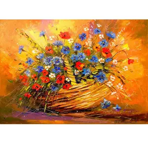 Enjoy Puzzle Basket with Flowers Puzzle-1687 pas cher