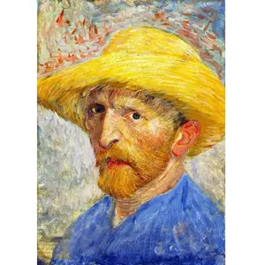 Puzzle 1000 pièces Enjoy - Vincent Van Gogh : Autoportrait au chapeau ... pas cher