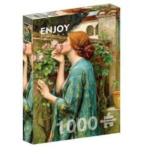 Puzzle 1000 pièces Enjoy - John William Waterhouse : L'âme de la rose pas cher