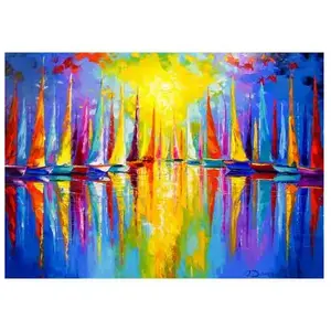 Enjoy Puzzle Rainbow Sailboats Puzzle-1732 pas cher