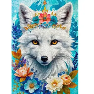 Enjoy Puzzle legpuzzel Blooming Snow Fox 1000 stukjes puzzelspel. pas cher
