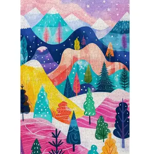 Enjoy Puzzle Winter’s Palette (1000). pas cher