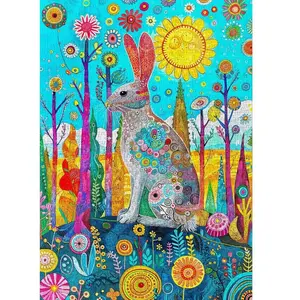 Enjoy Puzzle Hare's Whimsical Land (1000). pas cher