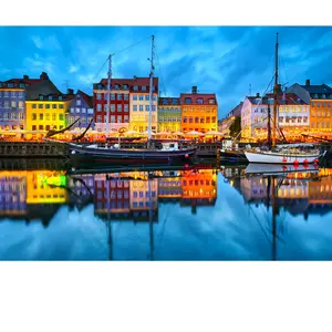 Puzzle 1000 pièces ENJOY - Vieux port de Copenhague pas cher