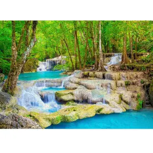 Puzzle 1000 pièces ENJOY - Cascade Turquoise, Thaïlande pas cher