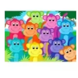 Enjoy Puzzle Les Singes Arc-En-Ciel Puzzle-2060 pas cher