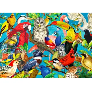 Enjoy Puzzle La Frénésie des Plumes Puzzle-2032 pas cher