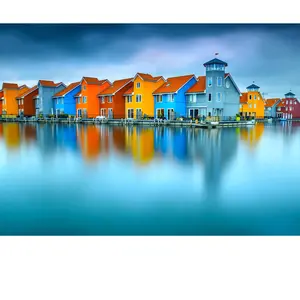 Puzzle 1000 pièces ENJOY - Maisons sur l'eau, Groningue, Pays-Bas pas cher