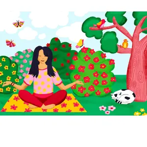 Enjoy Puzzle Yoga dans le Parc Puzzle-2052 pas cher