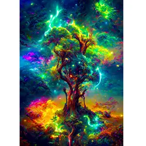 ENJOY PUZZLE - Puzzle 1000 Pièces Cosmic Tree Of Life 68x48 Cms pas cher