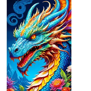 Enjoy Puzzle Dragon Bleu Puzzle-2143 pas cher