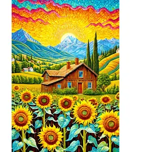 Enjoy Puzzle Maison des Tournesols Puzzle-2145 pas cher