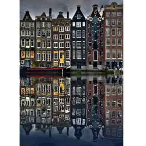 Puzzle 1000 pièces ENJOY - Maisons d'Amsterdam pas cher