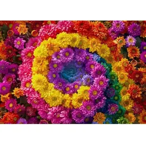 Enjoy Puzzle - Bloemenvortex [ Flower Vortex ] - Generatieve Kunstmatige Intelligentie - 1000 stukjes 68×48cm (H×B) - AI Puzzels voor volwassen - Enjoy-2346 pas cher