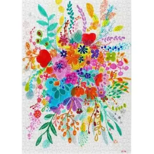 Enjoy Puzzle - Boeketspettering [ Bouquet Splash ] - Generatieve Kunstmatige Intelligentie - 1000 stukjes 48×68cm (H×B) - AI Puzzels voor volwassen - Enjoy-2411 pas cher