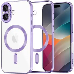 Techsuit - Luxury Crystal MagSafe - iPhone 17 - Light Purple (Apple iPhone 17), Coque pour téléphone portable, Violet pas cher