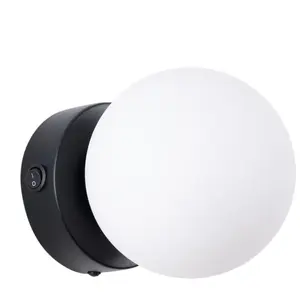 Applique Yoli acier/verre 1xG9 12cm Sollux pas cher