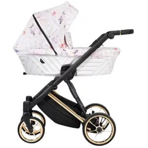 Poussette Ivento Premium Ive 04 Delicate Flowers Gold