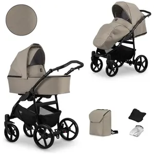 Kunert, Poussette, Poussette Combinée 2-en-1 Mata Black Mocca (0 Mois ... pas cher