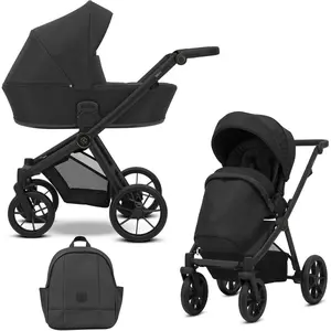Kunert, Poussette, Poussette 2-en-1 Brav Black (0 Mois - 4 Années)