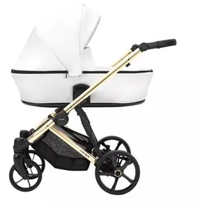 Kunert Baby - ARIZO PREMIUM 12 White Eco/Gold frame - Poussette Arizo Premium 12 White Eco Cadre doré