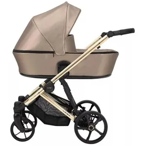 Kunert Baby - ARIZO PREMIUM 13 Cappucino Eco/ Gold frame - Poussette Arizo Premium 13 Cappucino Eco Cadre doré
