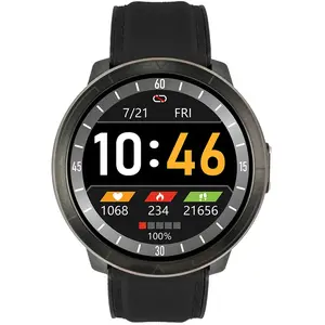 Smartwatch Watchmark WM18 cuir noir pas cher