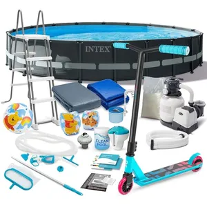 Piscine de jardin à armature - Intex - 610x122 cm - 20w1 - Trottinette... pas cher