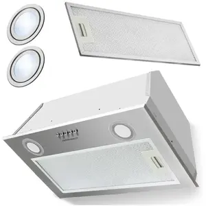 JANSHOP Hotte aspirante sous meuble 60 cm Inox BE-50 pas cher