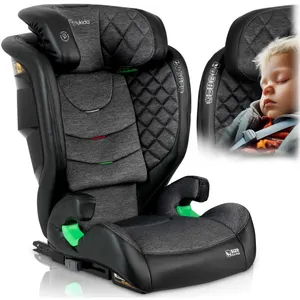 JANSHOP Siège auto Nukido Louis noir et gris 15-36 kg ISOFIX pas cher