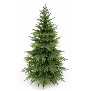VIRPOL Sapin de Noël artificiel épicéa naturel du Caucase PVC + PE hau... pas cher