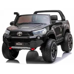 Voiture électrique 2 places 2 x 12V Toyota Hilux Noir - Pack Luxe pas cher