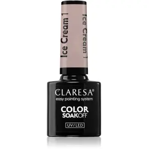 Claresa, Vernis à ongles, Vernis à ongles UV Ice Cream 5ml (Beige, Ver... pas cher
