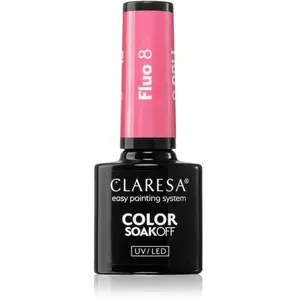 Claresa, Vernis à ongles, 8 Vernis à ongles UV fluorescent 5ml (Rose, Vernis couleur) pas cher